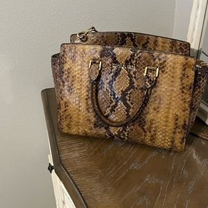 Micheal Kors Python/Reptile Bag Selma